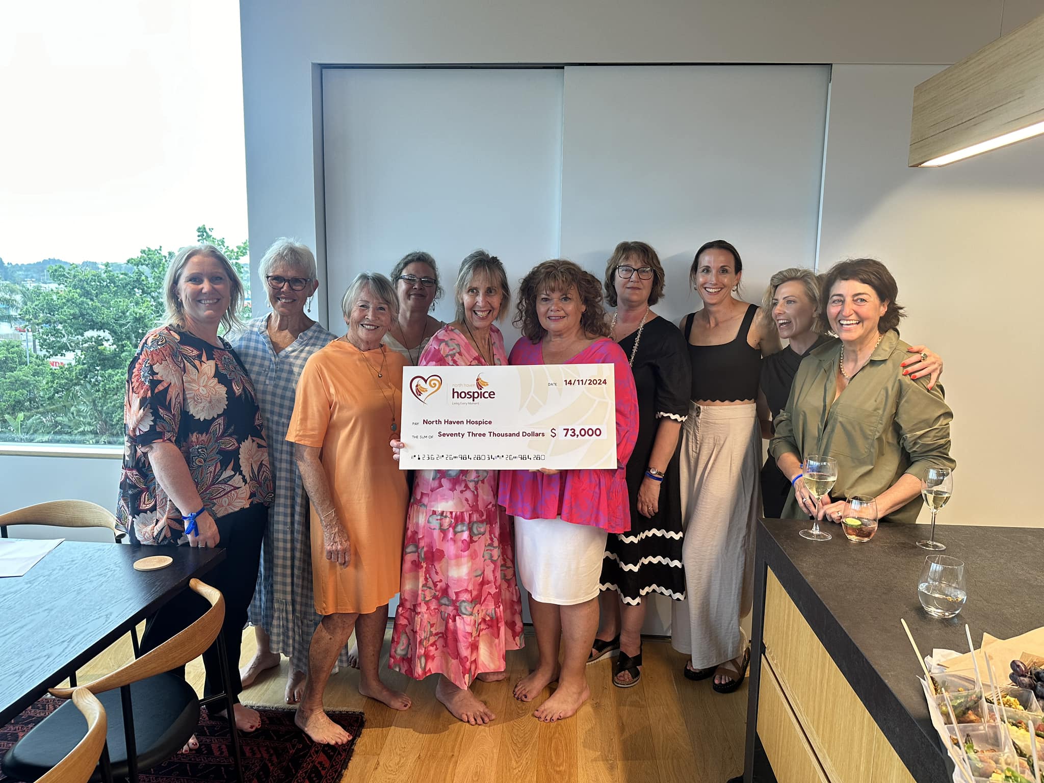Hospice Tour cheque 2024